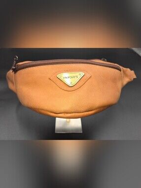 Harold's Vintage 80s-90s Leather Fanny‎ Pack Belt Bag Tan